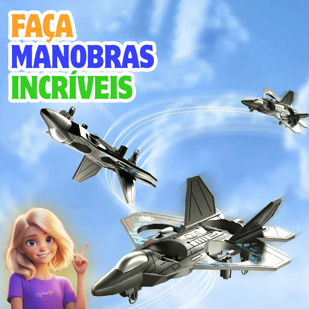 Jatinho Drone Recarregável de Controle Remoto