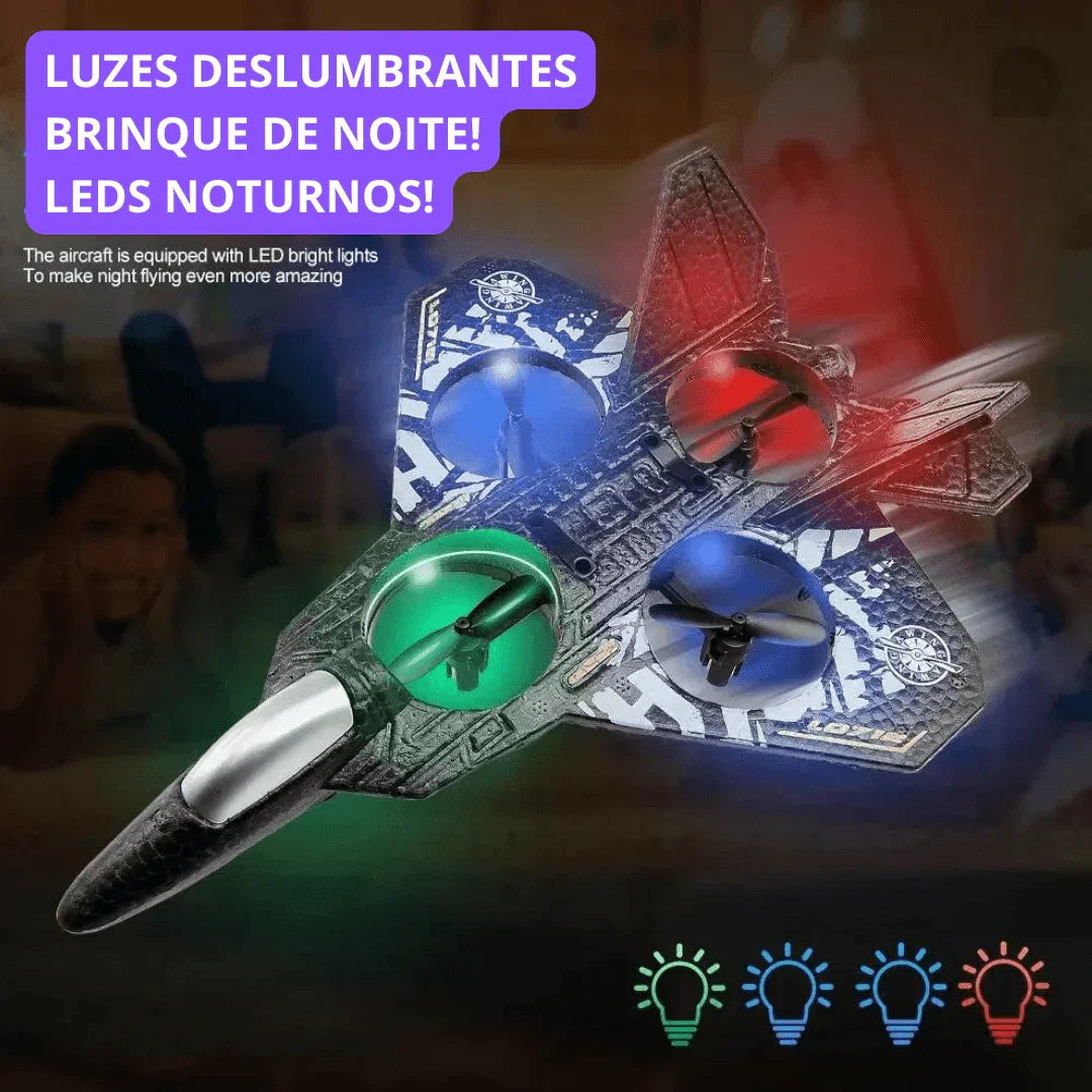 Jatinho Drone Recarregável de Controle Remoto