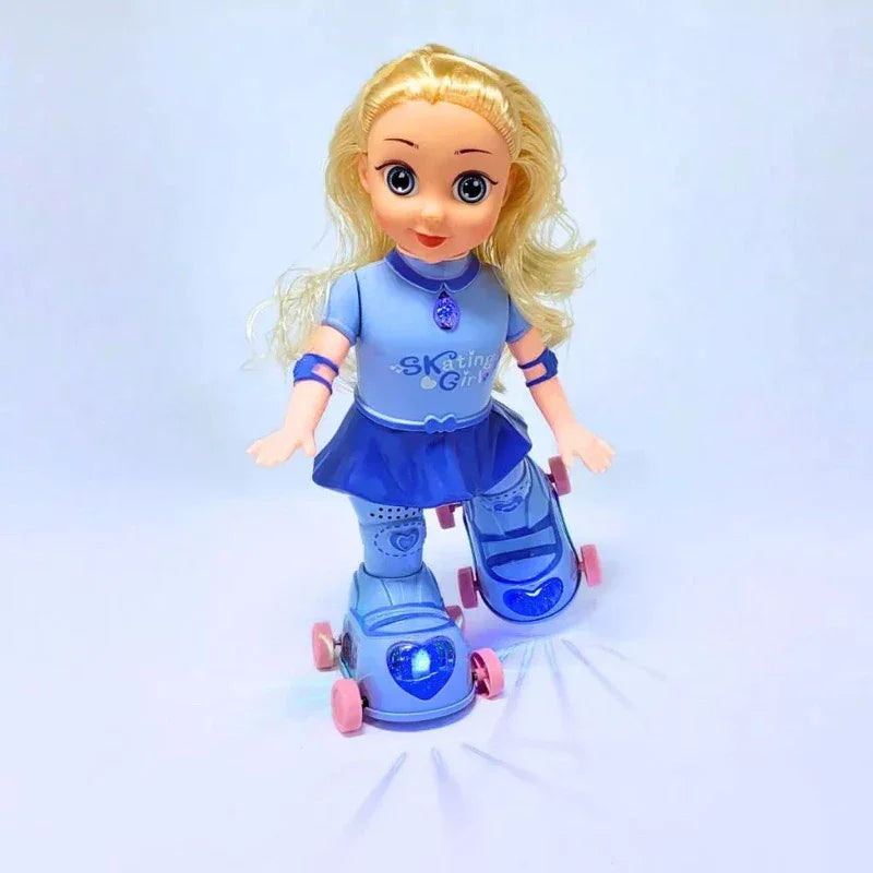 Boneca Patinadora Mágica™ – Patina, Brilha e Encanta!