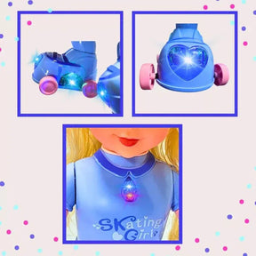 Boneca Patinadora Mágica™ – Patina, Brilha e Encanta!